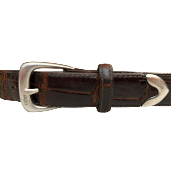 Ralph Lauren Purple Label Genuine Alligator Belt Sterling Buckle Retail 1700 - Picture 4 of 10